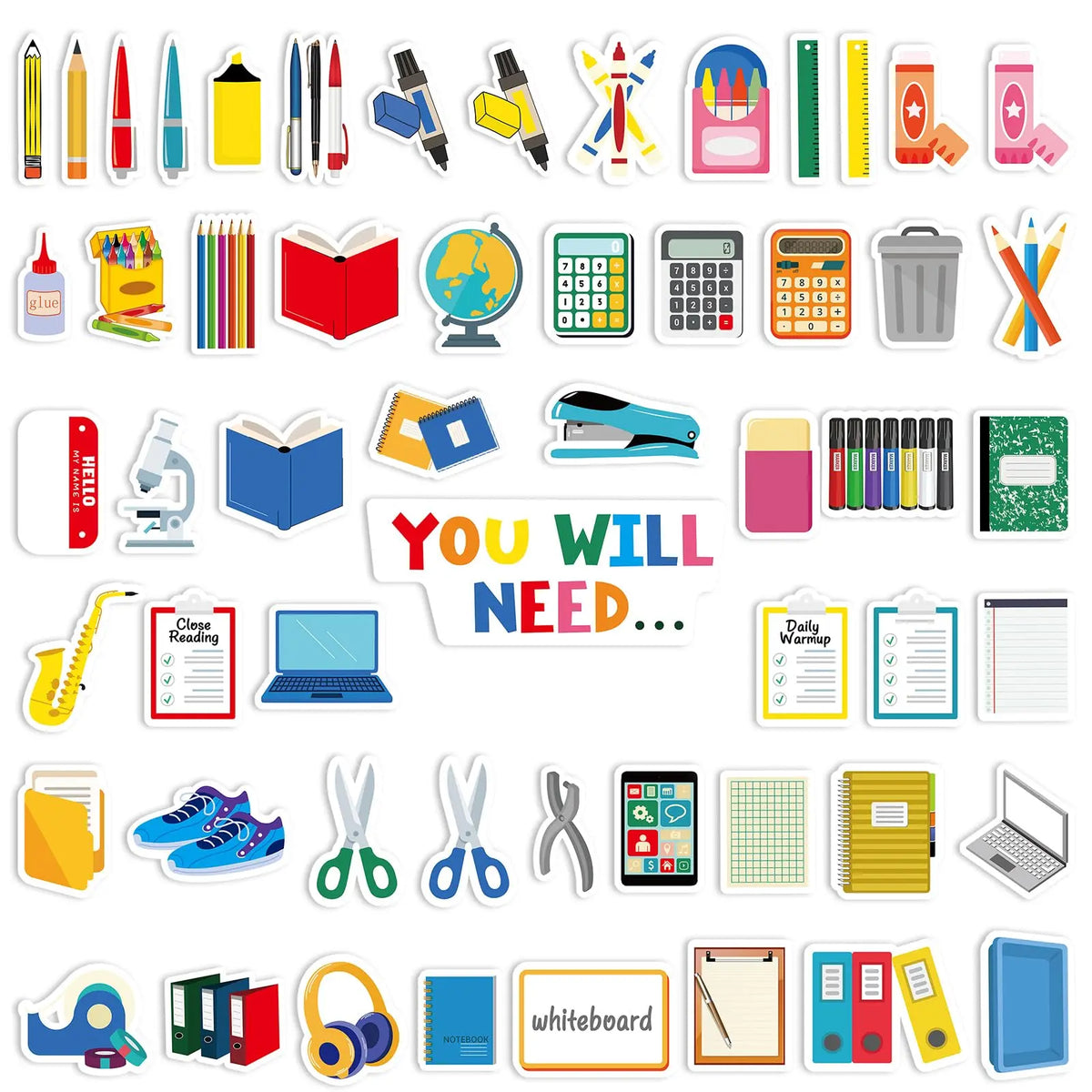 36Pcs Decorative Teacher Magnets - DIY Craft Magnets for Whiteboard, Fridge, Classroom Management & Decor, Back to School & Teacher Appreciation Gifts, Home Supplies School Study Must-Haves