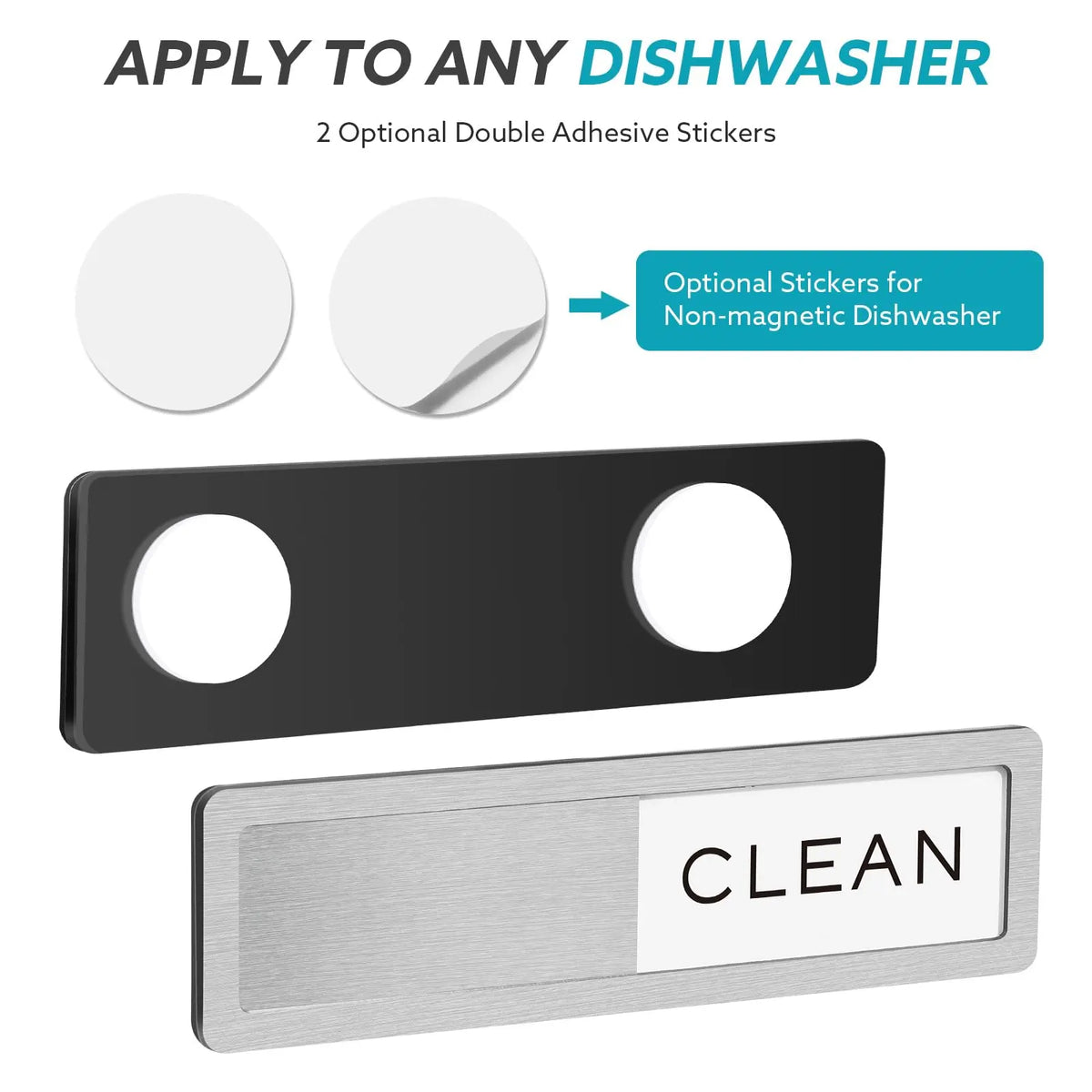 Dishwasher Clean-Dirty Magnetic Sliding Sign, Strong Non-Scratch Lightweight Acrylic-Plastic Kitchen Home Decor, Easy-to-Read Slide Design, Ideal Christmas Gift for Grandparents Home Supplies