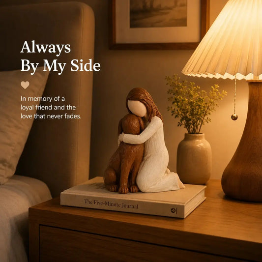 Dog Memorial Angel Figurine Handcrafted Resin Statue for Pet Remembrance Heartfelt Tribute Gift for Dog Lovers Desktop Home Decor Keepsake with Hand Painted Details
