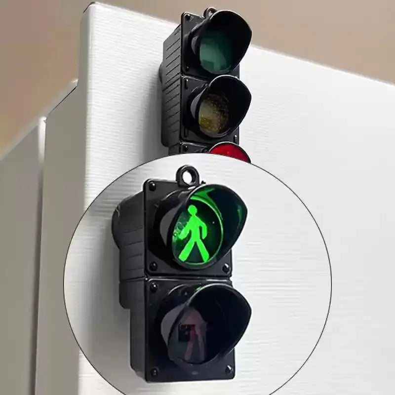 Magnetic Traffic Light Fridge Magnets - Plain Nylon Blend Pedestrian Toy Light, Creative Design, Strong Magnetic Hold, Sun Protective Sports & Outdoor Accessory, Magnets for Fridge