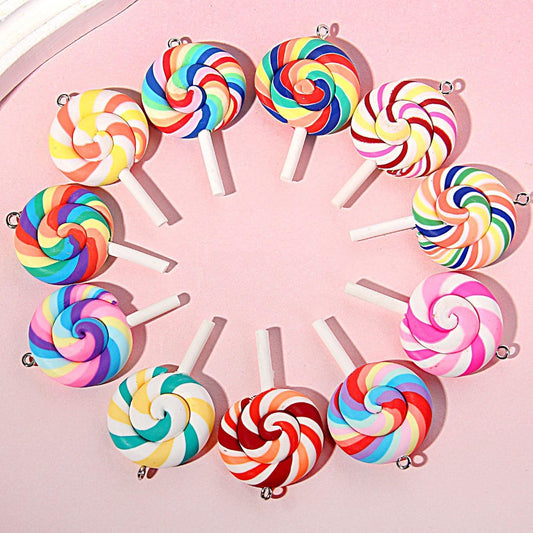 24 Pcs Christmas Lollipop Hanging Ornaments, Multicolor