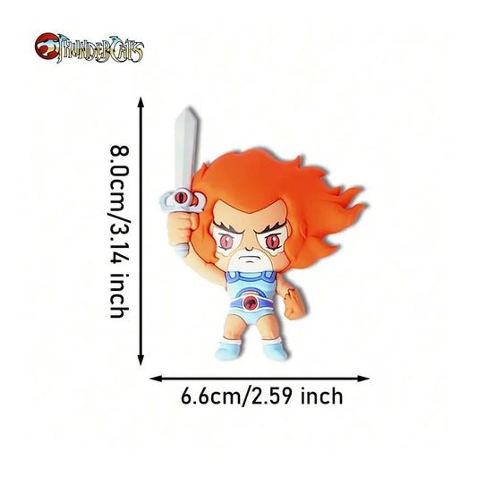 1PC Hasbro Officially Licensed Lion-O Retro Animation Style Thundercats Magnetic Refrigerator Sticker, Refrigerator Decorating Magnets, Magnets For Fridge, Decoration 3D Sticker Home Office Gift Collection 3D Classic IP Merchandise