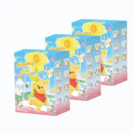 Disney Winnie the Pooh Polaroid Series Blind Box Figurine Rectangle Fridge Magnets - Unique Whimsical Home Decor Animals Room Accessories, Ideal Gift for Her, Summer Wins Back to School Surprise