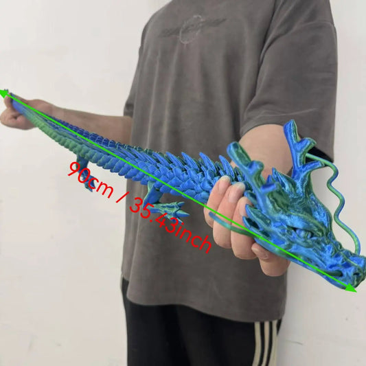 3D Printed Dragon Model, 1 Count Creative Desktop Decoration, Dragon Model Ornament, 3d printed fidget toys,Office Desktop Decoration, Perfect Holiday Gift Christmas,Decorations - Small ornaments and statues - Sculptures,sohochic