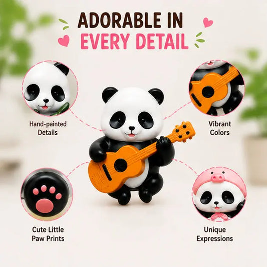 Kawaii 3D Panda Soft Resin Fridge Magnets Cute Set - Includes Magnet, Message Holders, Kitchen Decor, Playful Gift for Panda Lovers (4-8 Pcs)