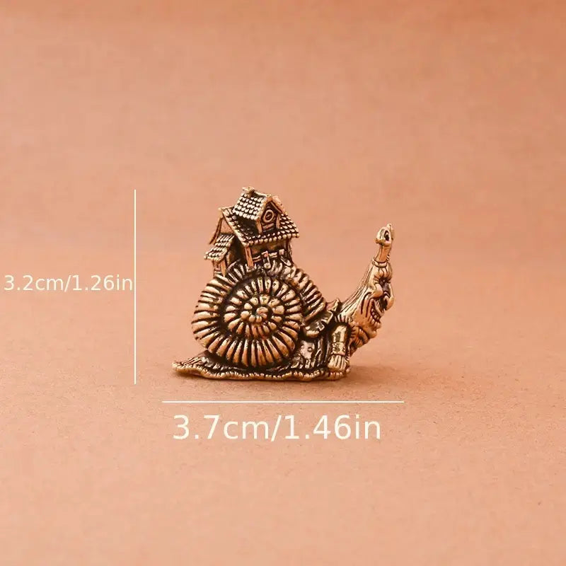 Cute Copper Snail Sculpture, Adorable Figurine, No Power Needed, Perfect Home Office Decoration, Unique Gift Idea, Collectible Room Decor, Decorative Sculptures, Sculpture Desk Decor, Home Decor Sculptures