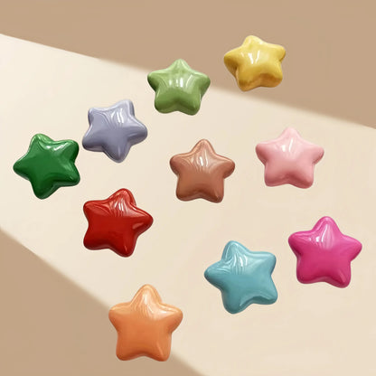 Star Shaped Refrigerator Magnet, 10pcs Mini Cute Fridge Magnet for Home Decor, Photo Message Note Holder, Kitchen Accessories-MM1