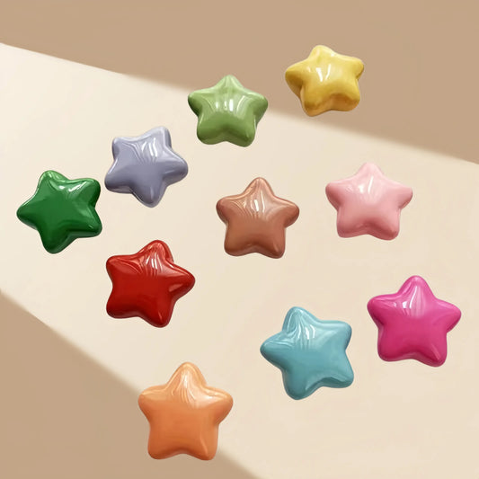 Star Shaped Refrigerator Magnet, 10pcs Mini Cute Fridge Magnet for Home Decor, Photo Message Note Holder, Kitchen Accessories-MM1