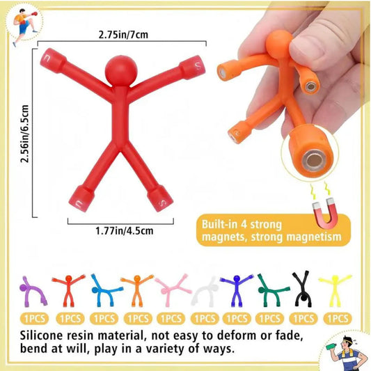 20-Piece Magnetic Toy Set, Colorful Creative Fridge Magnets Cute, Refrigerator Decoration Magnets, Buildable Fidget Toys for Fun Decoration on Fridges, Doors and Office