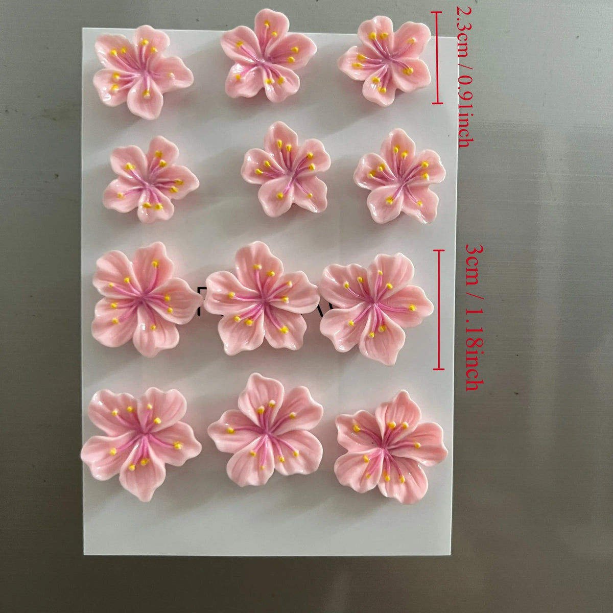 12pcs Pink Cherry Blossom Fridge Magnets - Cute & Decorative, Perfect for Office Whiteboards, Lockers & Dishwashers, Ideal Kitchen & Home Decor, Great Valentine'S Gift
