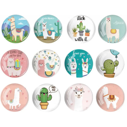 Strong Glass Refrigerator Stickers,12Pcs Magnets for Fridge,Funny Fridge Magnet Shape,Cute Small Tiny Magnet for Kitchen Whiteboard Door Decorative (Marine Animals Refrigerator Stickers)