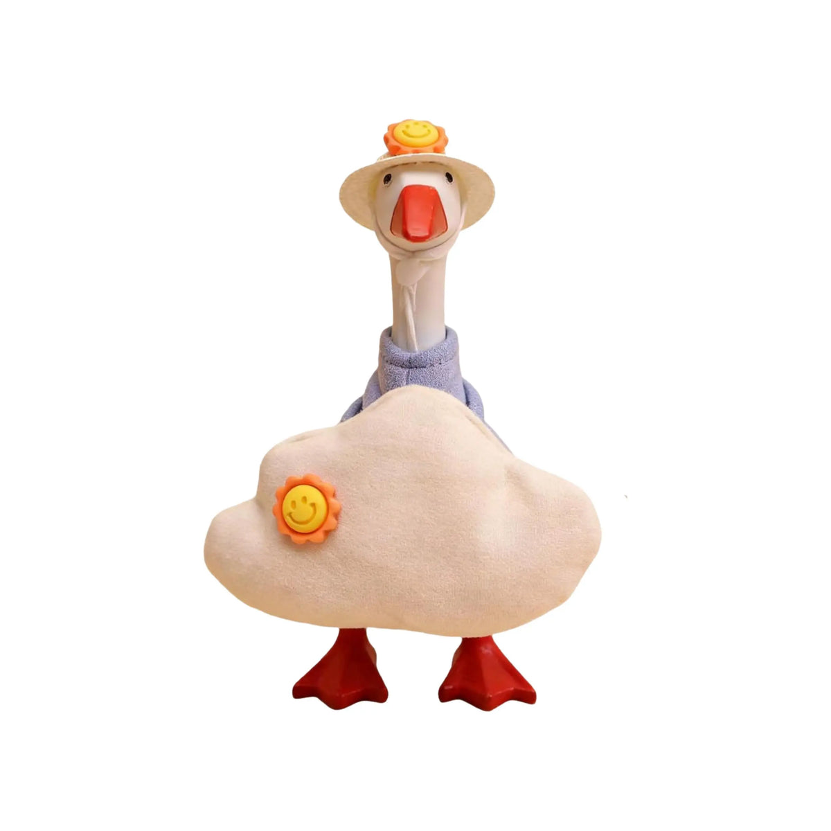 7-Inch Bolt-Accented Lightweight Decorative Desk Goose Costume Set for Magnetic Goose Statue - 2 Weather Themes (Rainy, Sunny with Cloud Hat), Moodmatch Decor, Swap Sun/Storm Outfits, All Ages Ideal Gift, DIY Specialty Supplies,sohochic