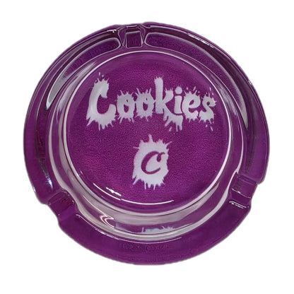 2.5" Decorative Glass Ashtray - Durable Heavy Glass Home Supplies, Practical Easy-Clean Lighter Accessory, 2.5 Inches Space Saver Blue Compact Room Decor (Styles #1 to #6) for Apartment Use