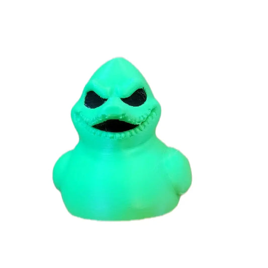 Boogie Duck Figure 2.5 Inches Tall 3D Printed in Hard PLA Great for Halloween Green Color Halloween Decor