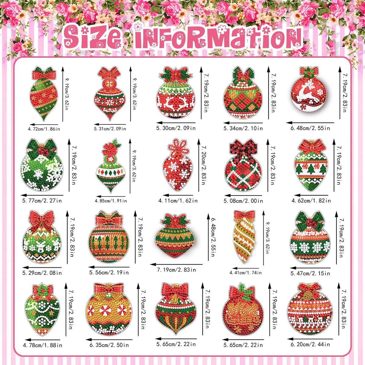 20-piece set of 5D diamond art magnetic ornaments, DIY Christmas diamond painting refrigerator magnets, diy fridge magnets, with free magnetic backing, handmade art decorative stickers, and a free tool kit. Suitable for adult craft enthusiasts.