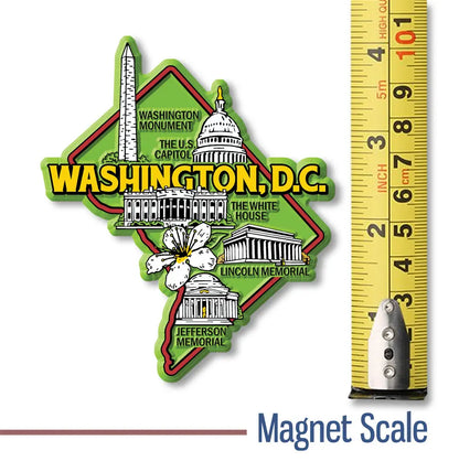 Washington, D.C. Colorful State Magnet by Classic Magnets, 3.4" x 4"