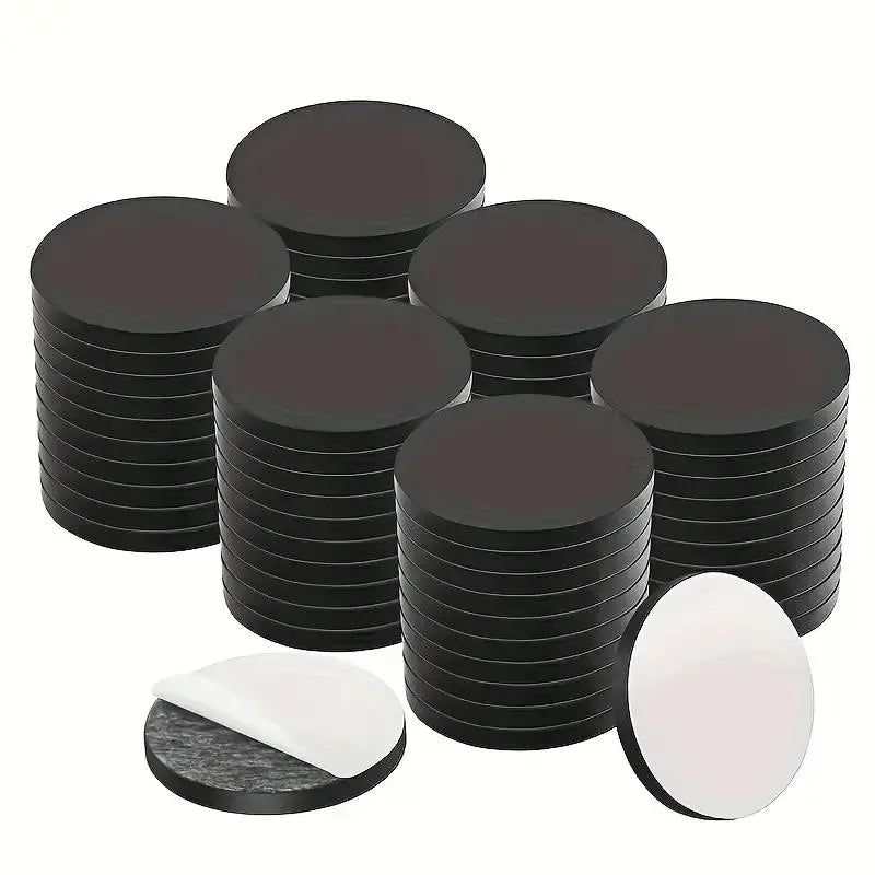 Self-Adhesive Round Magnets, Circle Magnets, Sticky Magnets, Stick on Magnets, Flexible Magnetic Stickers for Photos & Office Use, Whiteboard & Blackboard Magnets, Multiple Sizes Available, Magnetic Item