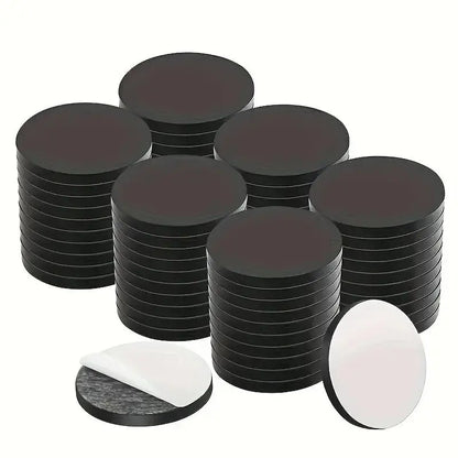 Self-Adhesive Round Magnets, Circle Magnets, Sticky Magnets, Stick on Magnets, Flexible Magnetic Stickers for Photos & Office Use, Whiteboard & Blackboard Magnets, Multiple Sizes Available, Magnetic Item