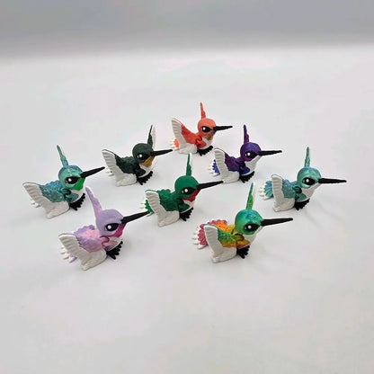 Hummingbirds - Realistic 3D Printed Articulating Mini Fidget Animals