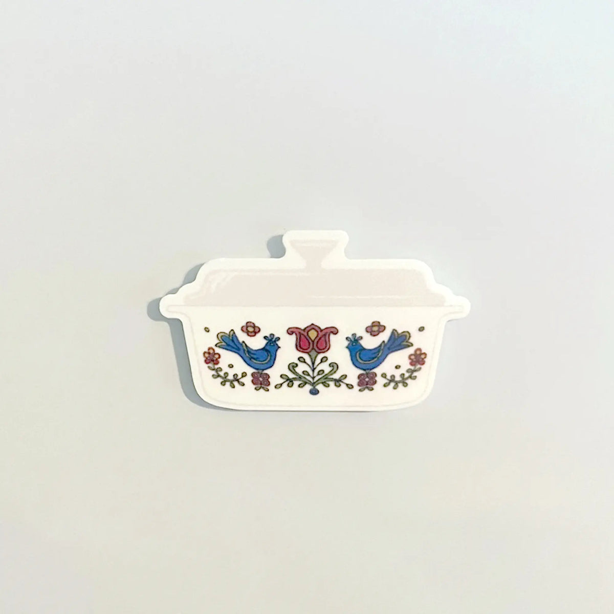 Country Festival Corningware Fridge Magnets, 70s Retro Kitchen, Corning Ware Casserole, Pyrex Magnets, Blue Birds