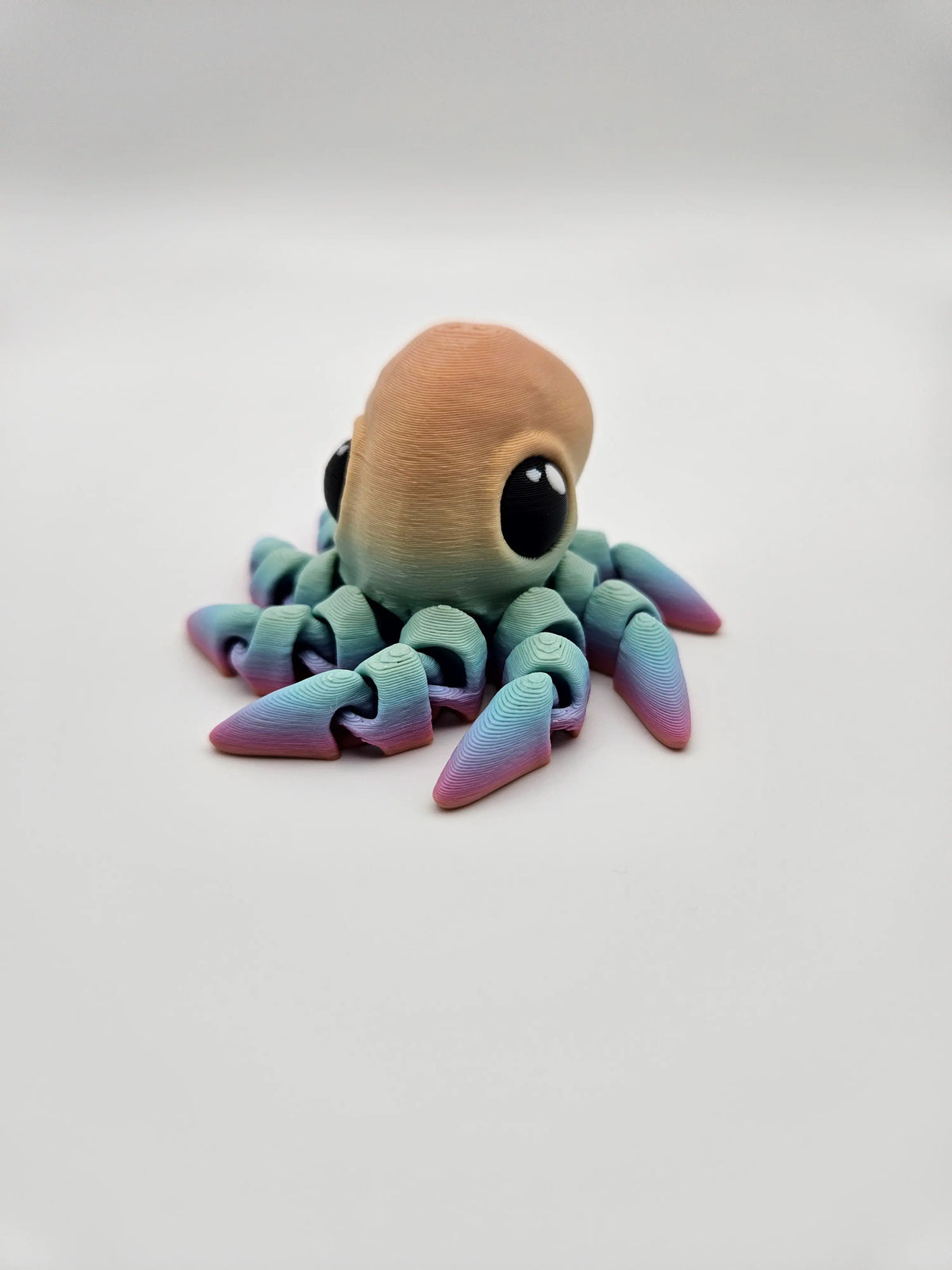 3D Printed Articulating Blue-Ringed Octopus Figurine Great Gift and Desk Figure