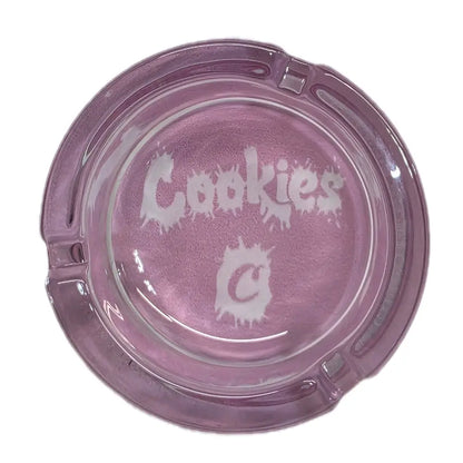 2.5" Decorative Glass Ashtray - Durable Heavy Glass Home Supplies, Practical Easy-Clean Lighter Accessory, 2.5 Inches Space Saver Blue Compact Room Decor (Styles #1 to #6) for Apartment Use