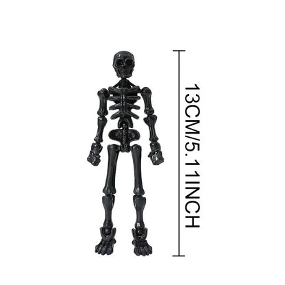 Poseable Skeleton Action Figure DIY Kit - Articulated Stop Motion Prop, Halloween Desktop Decoration, Adult Collectible Home Decor Statue, Room Decor, Ornaments