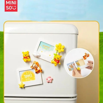 Disney Winnie the Pooh Polaroid Series Blind Box Figurine Rectangle Fridge Magnets - Unique Whimsical Home Decor Animals Room Accessories, Ideal Gift for Her, Summer Wins Back to School Surprise