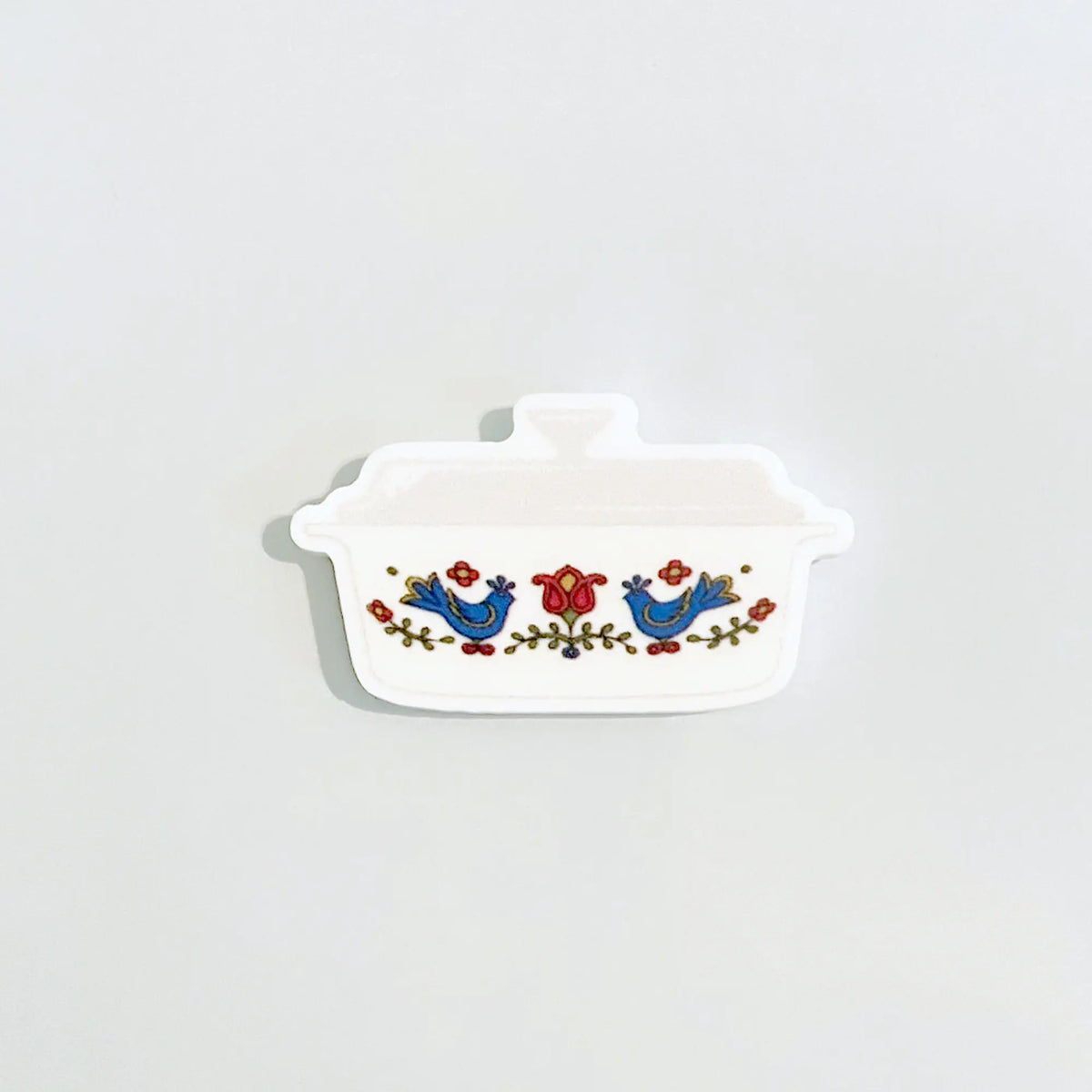 Country Festival Corningware Fridge Magnets, 70s Retro Kitchen, Corning Ware Casserole, Pyrex Magnets, Blue Birds