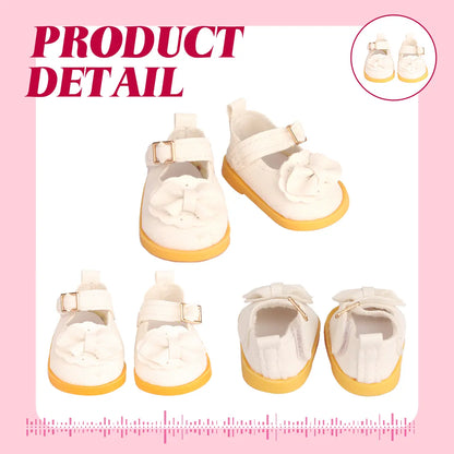7-Inch Magnetic Desk Goose Statue Mini Shoes Set, Adorable Princess Style DIY Specialty Supplies, Multiple Designs for Outfit Matching & Desk Decor, Gifts for Toys & Hobbies Enthusiasts, Mini Shoe Set,sohochic