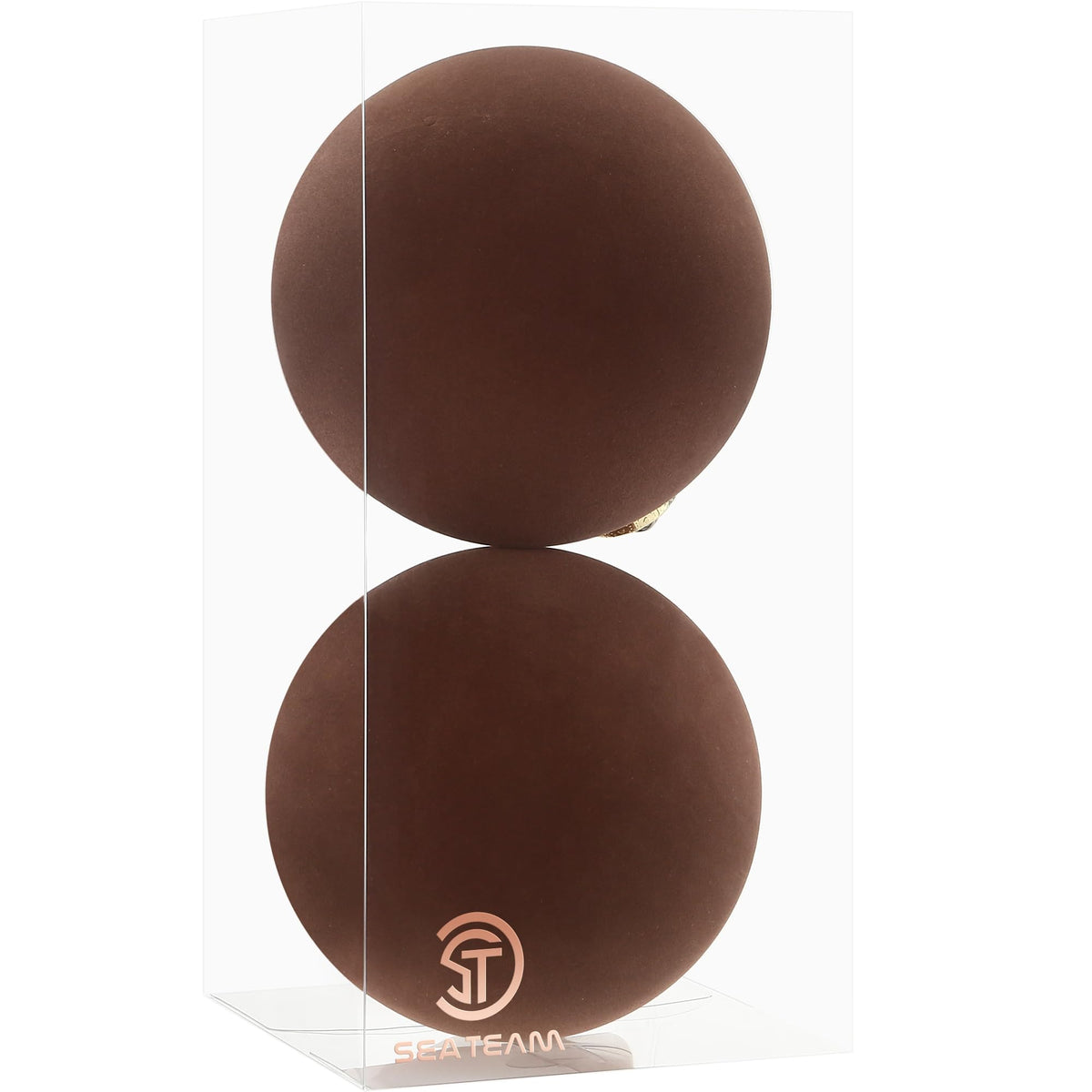 Sea Team 25-Pack Flocked Velvet Christmas Ball Ornaments, Prairie Fall