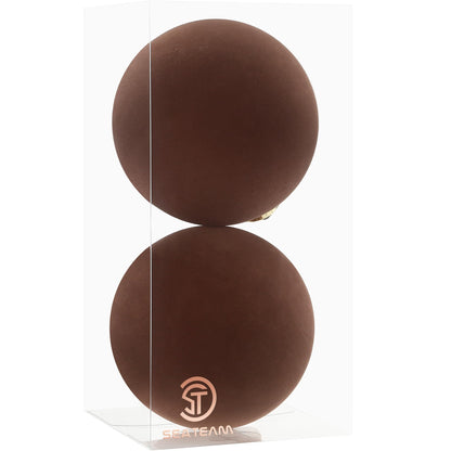Sea Team 25-Pack Flocked Velvet Christmas Ball Ornaments, Prairie Fall