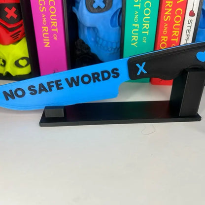 Navessa Allen Inspired Into Darkness Trilogy Display Knives Set, “No Safe Words” & “Ride It” Knife Decor, Bookish Shelf Display, Prop Replic