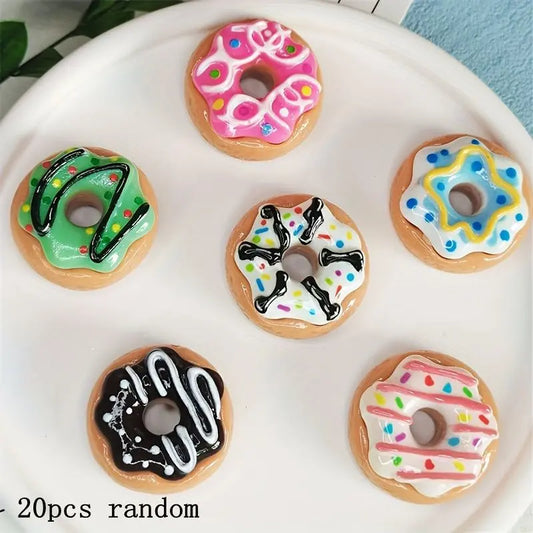 10/20 Piece Mini Donuts Set of Refrigerator Magnets - Cute and Colorful Kitchen, Office and Whiteboard Decorative Magnets - Perfect Home Decor, Gifts and Holiday Celebrations Fridge Magnets, Cute Magnets For Fridge Refrigerator Decorating Magnet