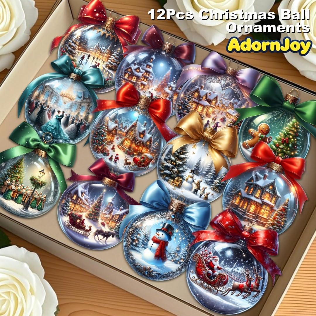 12Pcs Vintage Christmas Ornaments