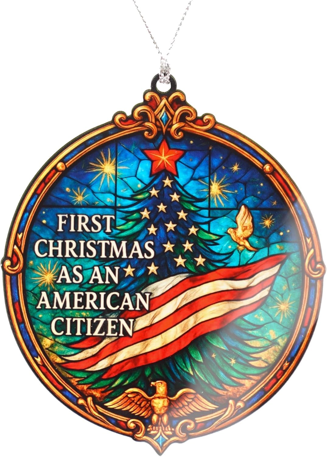 Christmas Decorations - Christmas Ornaments - 250 Anniversary USA Merchandise - Christmas Ornament 2026 - Stocking Stuffers - Gifts for Family Coworker car Hanging Accessories