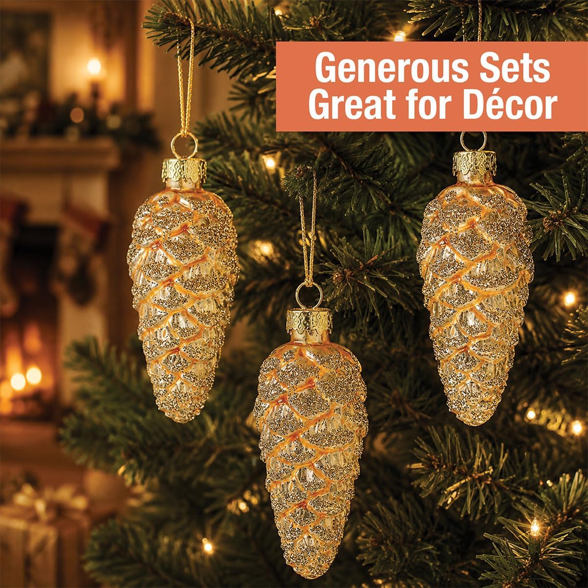 Lillian Vernon Holiday Glass Ornaments,