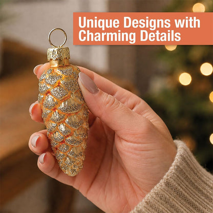 Lillian Vernon Holiday Glass Ornaments,