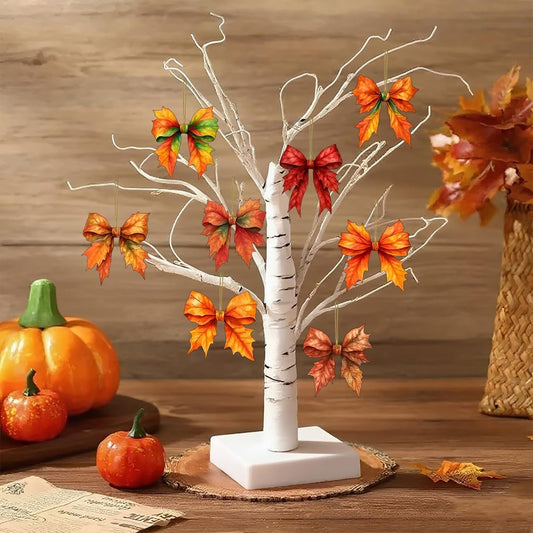 16Pcs Fall Decorations Hanging Ornaments Wooden Thanksgiving Ornaments