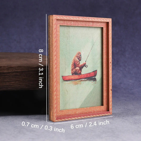 1PC Fun Fishing Refrigerator Decorating Magnet, Creative Fridge Magnet for Kitchen Living Room Bedroom Study, Nice Home Decor Gift, Decoration, Decorative Fridge Magnets