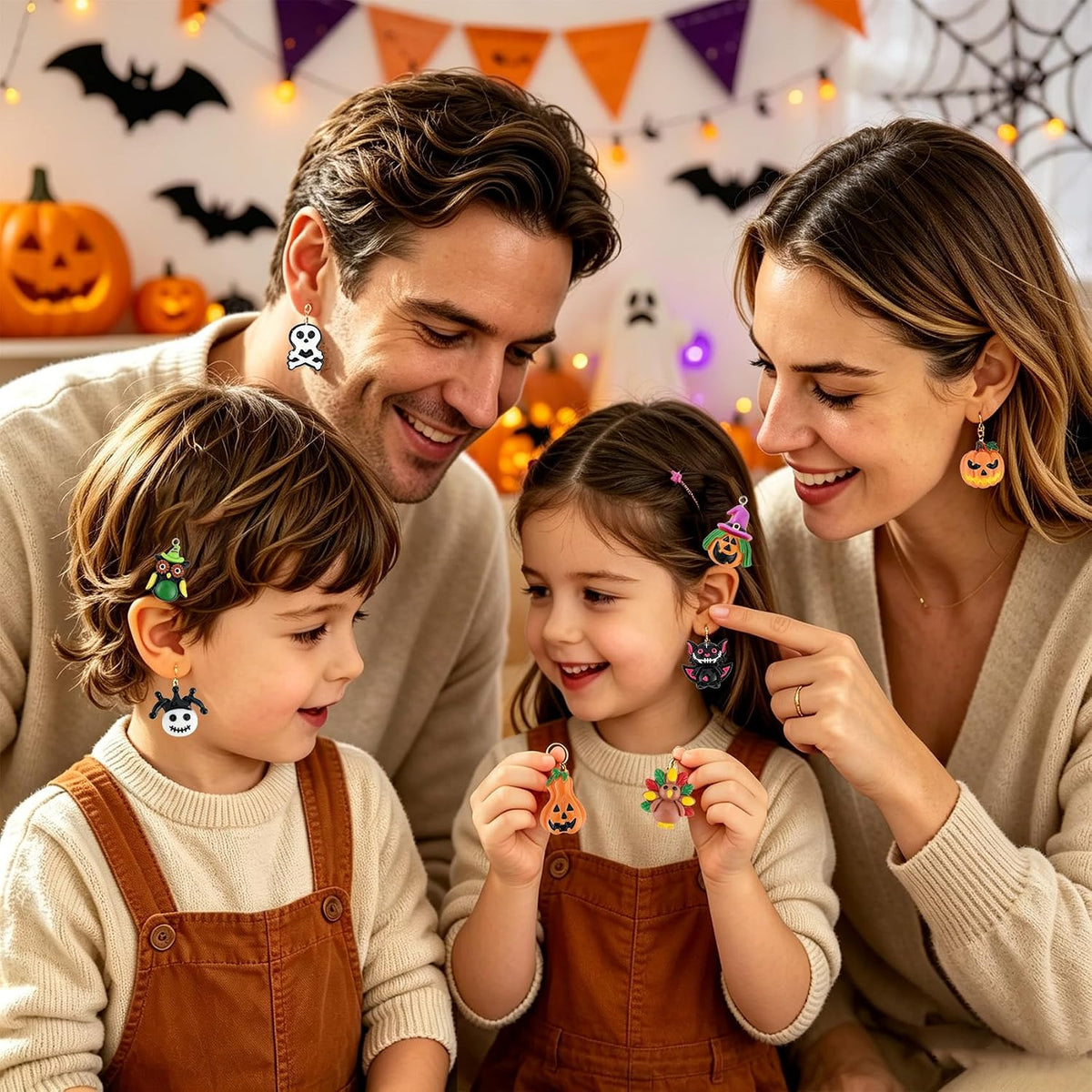 Halloween Ornaments, 30 Pcs Mini Halloween Resin Ornaments for Tree Decor