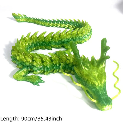 3D Printed Dragon Model, 1 Count Creative Desktop Decoration, Dragon Model Ornament, 3d printed fidget toys,Office Desktop Decoration, Perfect Holiday Gift Christmas,Decorations - Small ornaments and statues - Sculptures,sohochic