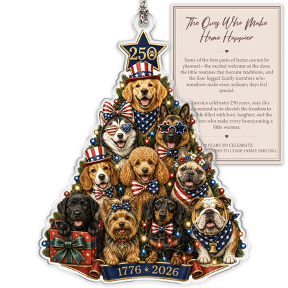 Christmas Decorations - Christmas Ornaments - 250 Anniversary USA Merchandise - Christmas Ornament 2026 - Stocking Stuffers - Gifts for Family Coworker car Hanging Accessories