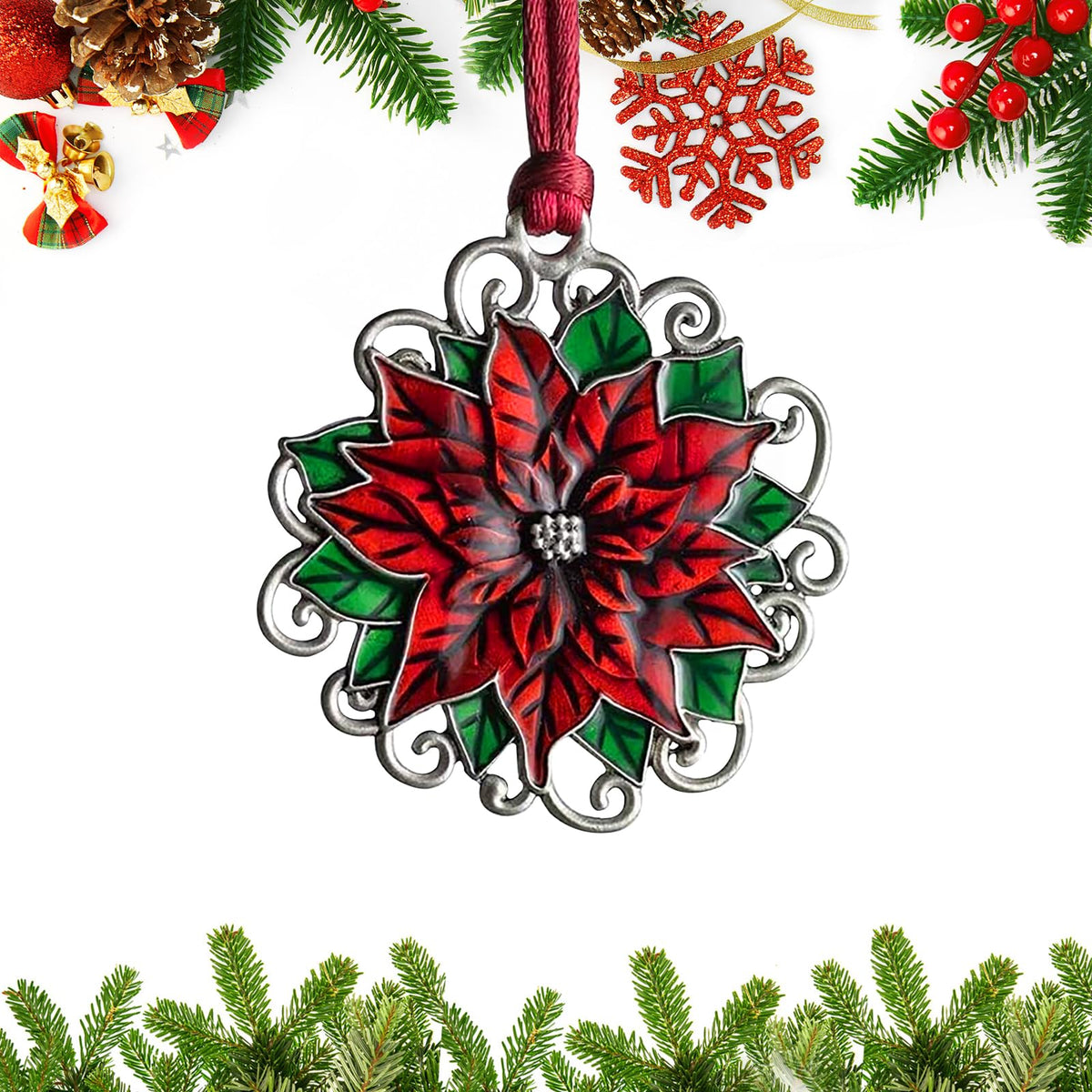 Christmas Ornaments, 2026 Solid Pewter Christmas Tree Ornament Handcrafted Metal DIY Hanging Craft Collectibles for Xmas Trees Home Party Party Gifts (Snowman)
