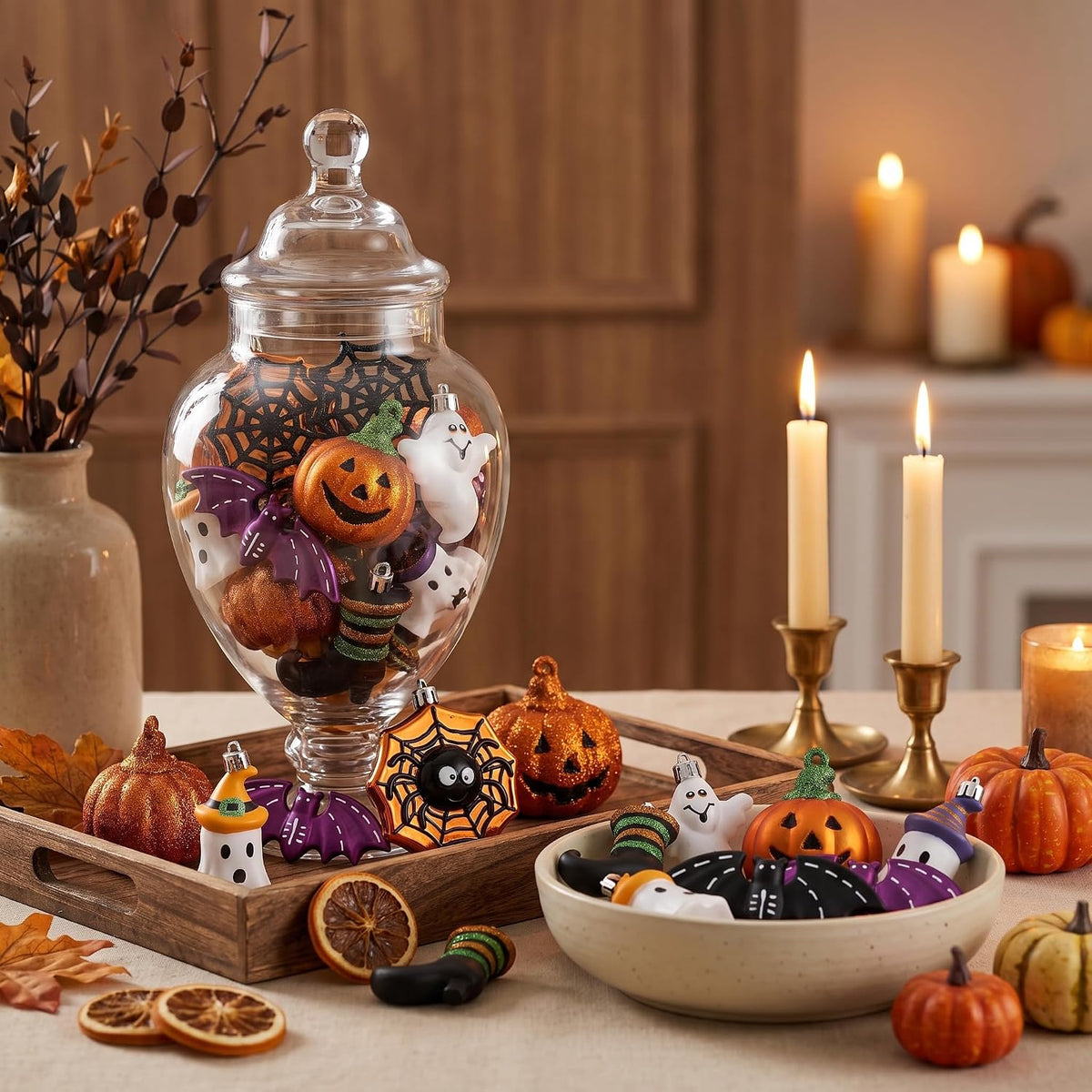 Valery Madelyn Halloween Tree Decorations Shatterproof Ornament Indoor 12ct