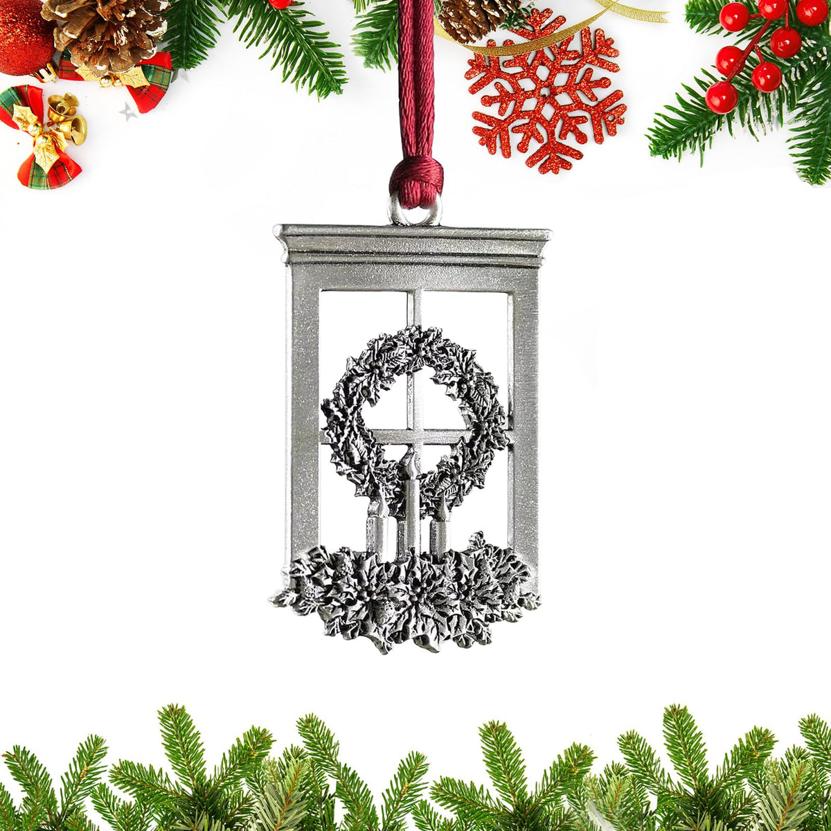 Christmas Ornaments, 2026 Solid Pewter Christmas Tree Ornament Handcrafted Metal DIY Hanging Craft Collectibles for Xmas Trees Home Party Party Gifts (Snowman)