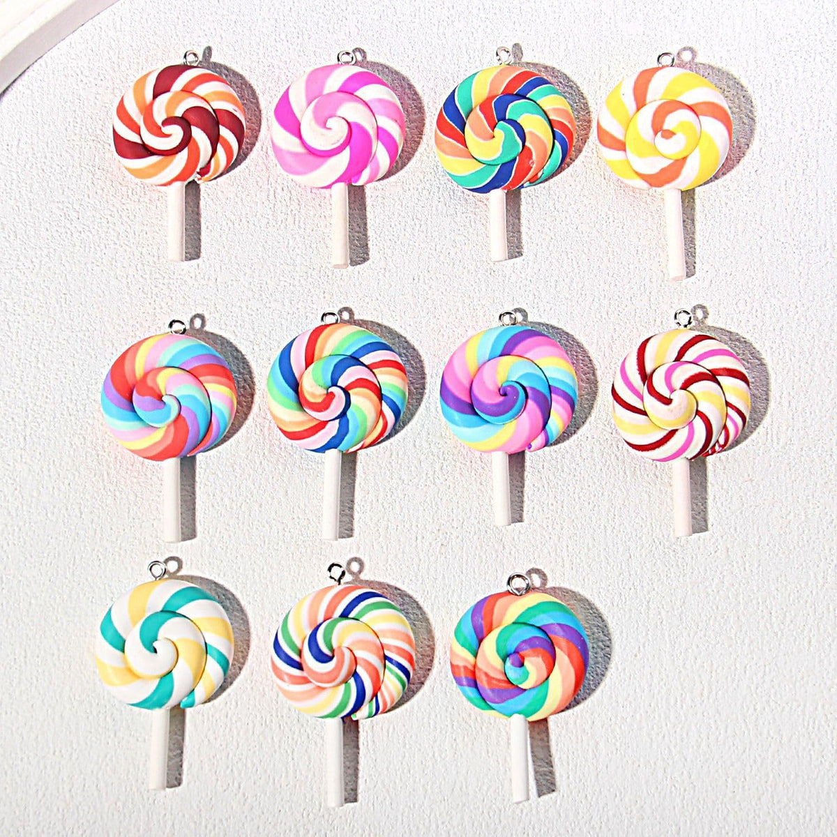 24 Pcs Christmas Lollipop Hanging Ornaments, Multicolor
