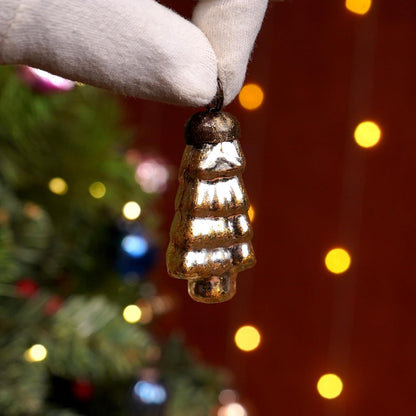 IndianShelf 25 Pieces Retro Distress Glass Vintage Christmas Tree Ornaments