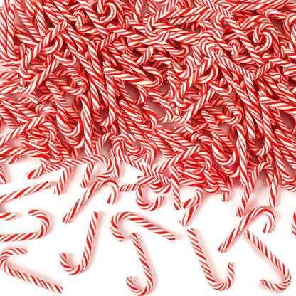 80Pcs Fake Mini Candy Canes for Christmas Crafts