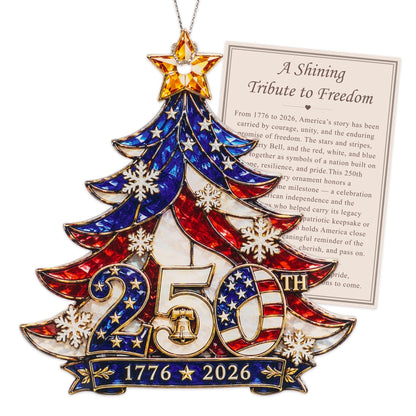 Christmas Decorations - Christmas Ornaments - 250 Anniversary USA Merchandise - Christmas Ornament 2026 - Stocking Stuffers - Gifts for Family Coworker car Hanging Accessories